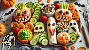 Spooky Healthy Halloween treats made from Fruits and Nuts